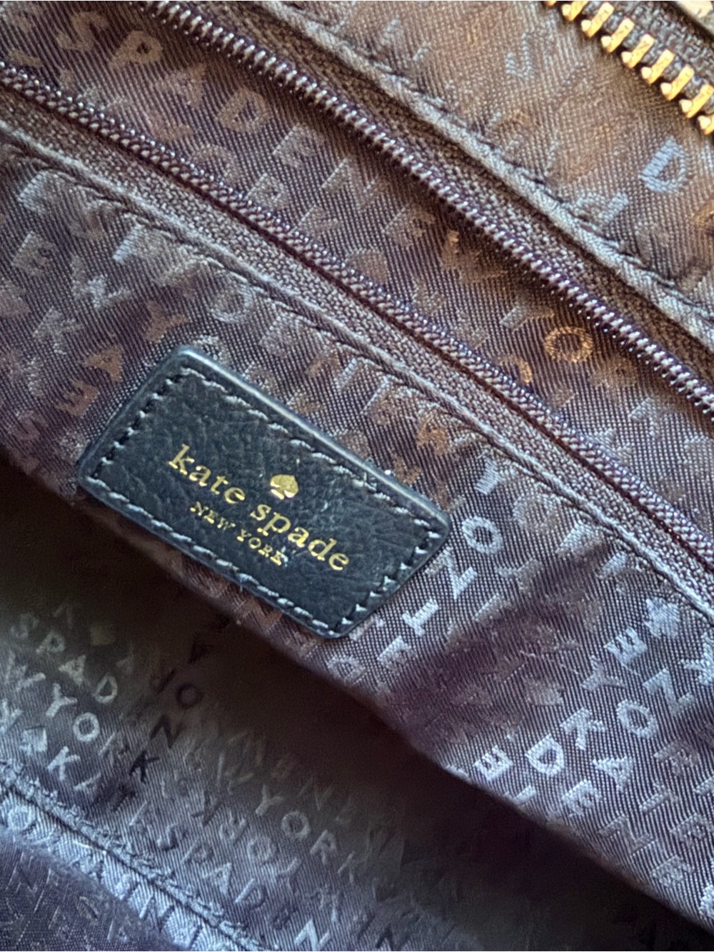 kate spade Black Satchel with Leopard-Print Side Panels - Picture 6 of 7